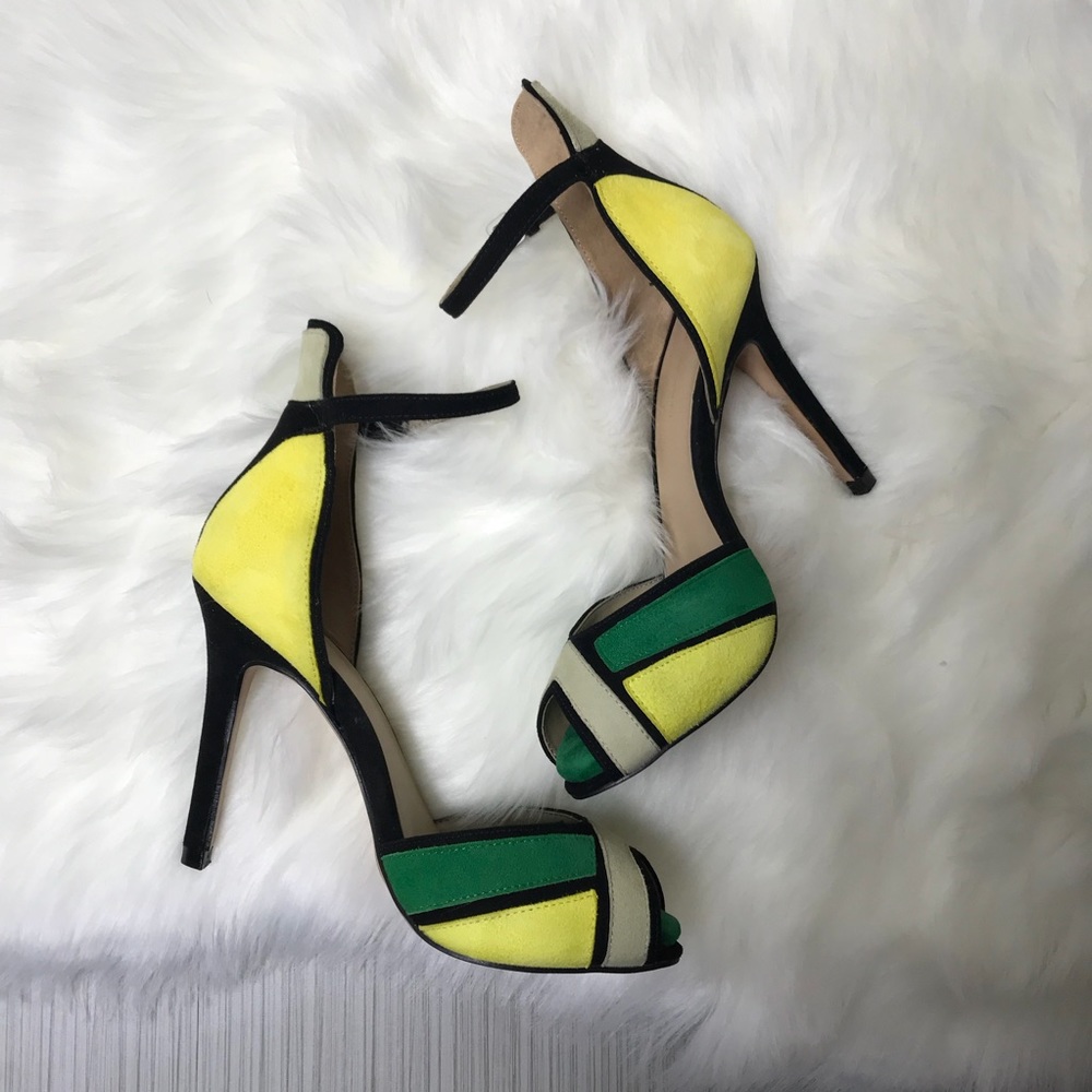 Zara Color Block Heels - Picture 3 of 8